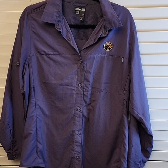 R.E.I. Women's XL Purple Long Sleeve Quick Dry Shirt UPF 30+ - Picture 1 of 9